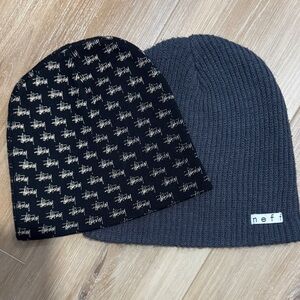 Stussy and Neff Beanie Set
